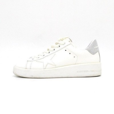 Golden Goose Purestar Weiß Glitzer Damen Sneaker AA66700 159127010 [U]