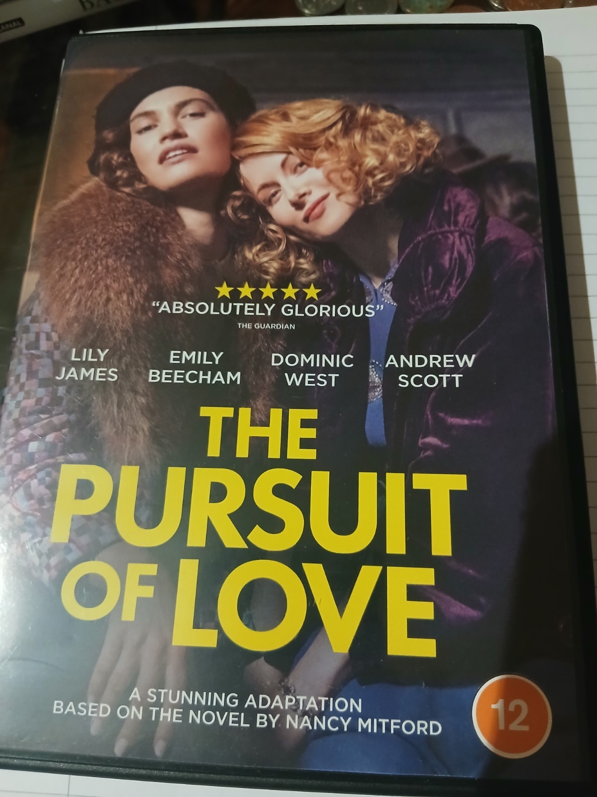 The Pursuit of Love Mini Series DVD UK E2 LILY JAMES EMILY BEECHAM DOMINIC WEST