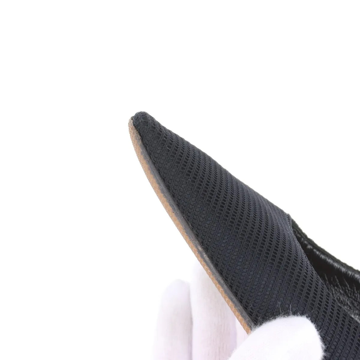 Christian Dior J'ADIOR Leather x fabric Strap Pumps Ladies' Black x ivory slingb thumbnail 17