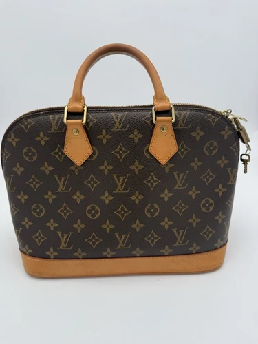 Louis Vuitton Alma Shoulder Bag PM Brown Canvas/Leather - Picture 1 of 23
