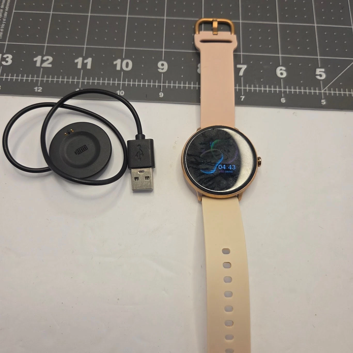 iTOUCH Sport 3 Smartwatch Fitness Tracker Rose Gold Pink Band