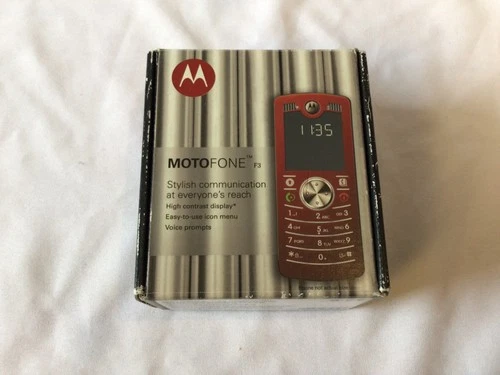 Motorola  MOTOFONE F3 - Rot - Unbenutzt - Bild 6 von 6