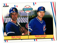 1988 Fleer - Major League Prospects Mark Grace Darrin Jackson 641 Rc Cubs