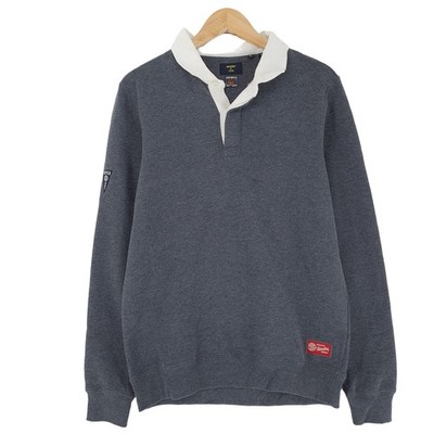Superdry Vintage Sweatshirt Grau Klassischer Pullover Ub6 Größe S