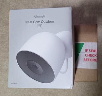 NEW Google Nest Cam Outdoor (Wired, 2nd Gen, 2025) - 2K Video and Gemini, Snow