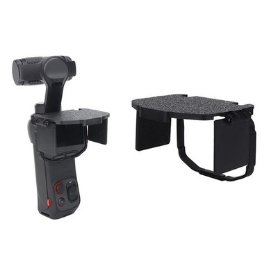 Anti-Glare Foldable Sun Hood for Insta360 Luna Ultra Screen Sun Shade Black