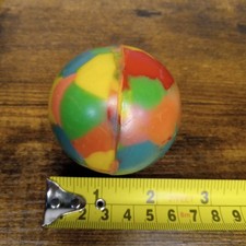 2  Vintage 1990s Marble Bouncy Rubber Super Ball Vending Toy