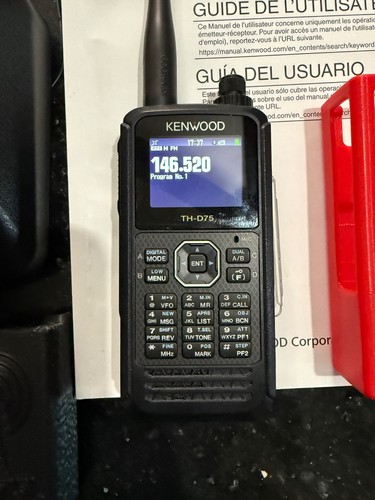 Kenwood TH-D75A Ham Radio HT Plus many extras
