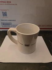Dunkin Donuts Coffee Mug Diner Style 2011 Ceramic Cup DD Retro Dunkin'