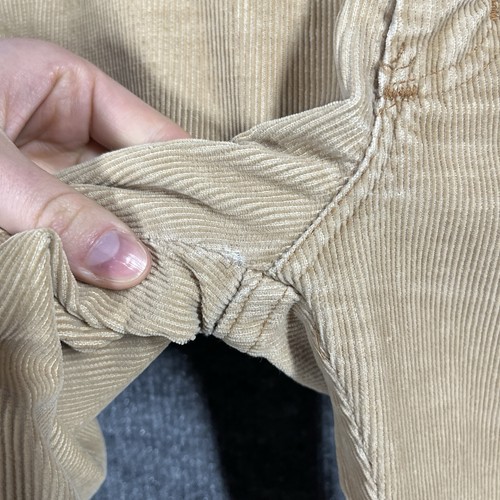 VINTAGE 70s Wrangler Corduroy Pants Size 30x29 Beige Jeans Talon Zipper - Picture 8 of 19