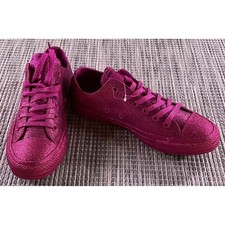 Converse Chuck Taylor All Star Pink Glitter Sneakers Womens Size 8
