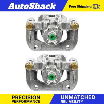Pair Rear Brake Calipers w/ Bracket for Honda Element Acura TL CL 2.4L V6