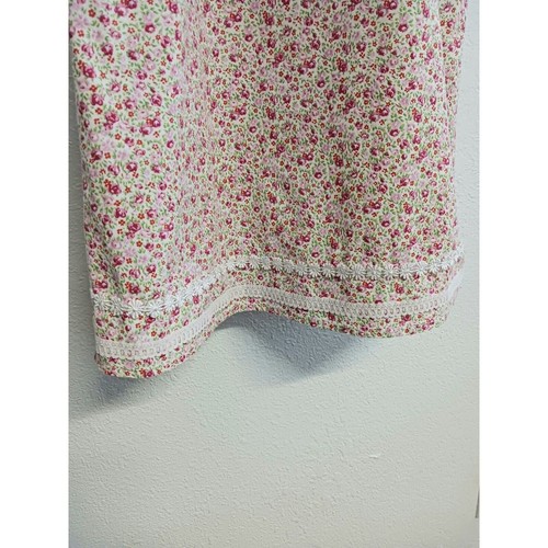 Vintage Ponytails Sun Dress Girls 7/8 Pink White Floral Lace - Picture 3 of 6