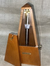 Vintage Seth Thomas Metronome WORKING CONDITION Red Brown Wood 7