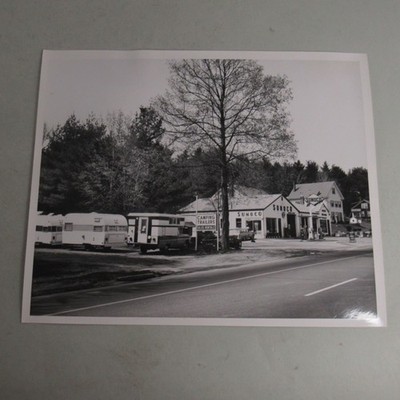 Vintage 1960's 8x10 B&W Photograph Pierce Oil & Gas Sunoco Northborough MA
