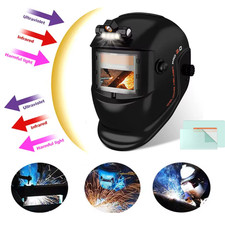 Solar-Powered True Color Auto-Darkening Welding Helmet for TIG, MIG, and ARC