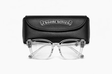 Chrome Hearts Square Clear Acetate Metal Frame Green Tinted Lens Sunglasses