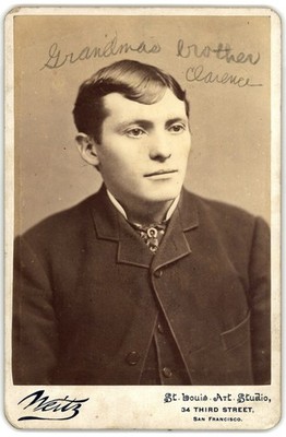 Cabinet Card Circa 1880s Hugo Weitz Young Dapper Man In Dark Suit San Francisco
