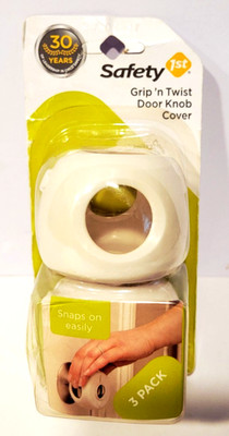 Safety 1st Grip and Twist Door Knob Covers 3 Pack NEW