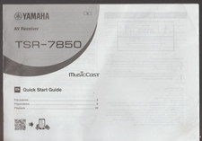 Yamaha TSR-7850 Receiver Instruction Manual
