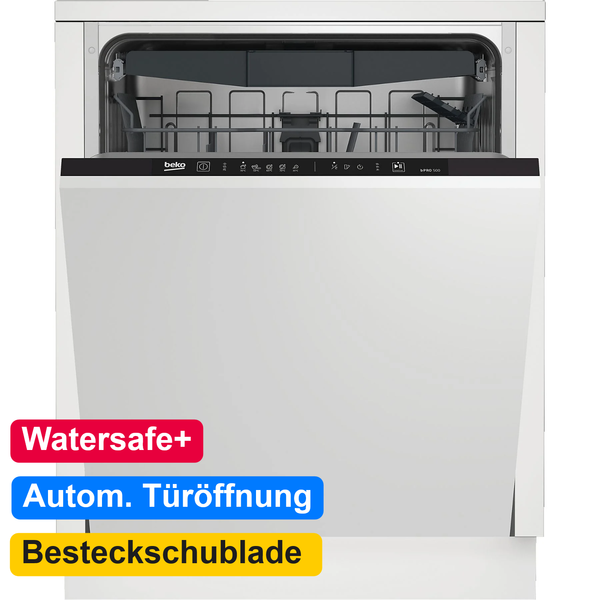 Beko Einbau GeschirrspüLer Vollintegriert 60 Cm SpüLmaschine Besteckschublade-image