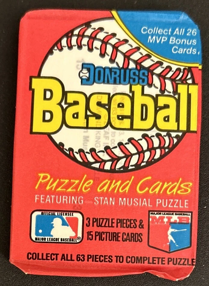 Donruss Wax Pack Julio Franco Indians Diamond Kings 1988 mostrando en la parte posterior Foto 2 de 2