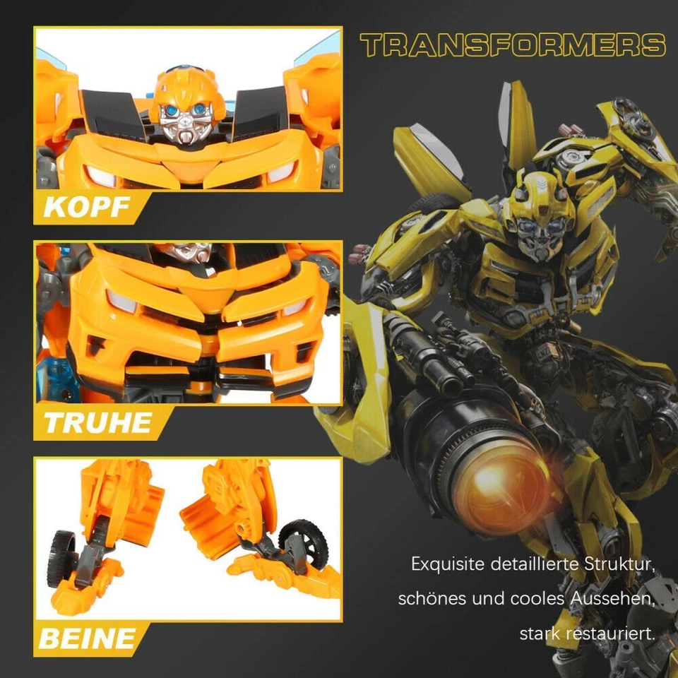 Kinder Transformer Bumblebee Roboter Flim Figur Auto Actionsfigur Spielzeug DHL - Bild 2 von 4