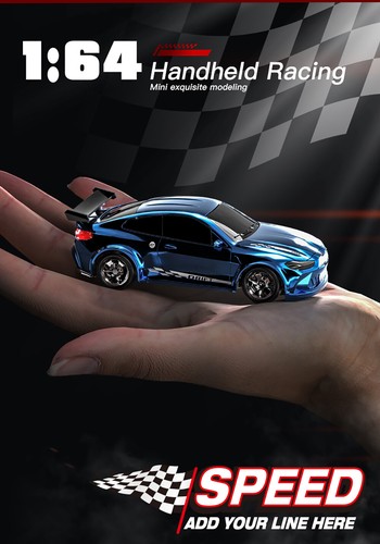 KF20 Mini Desktop Racing Car 1/64 4WD 2.4GHZ Drift Car Simulation Racing Model - Picture 4 of 26
