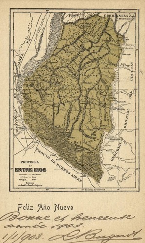 Mapa Postal Argentina, Provincia Entre Ríos (1903) - Imagen 2 de 3