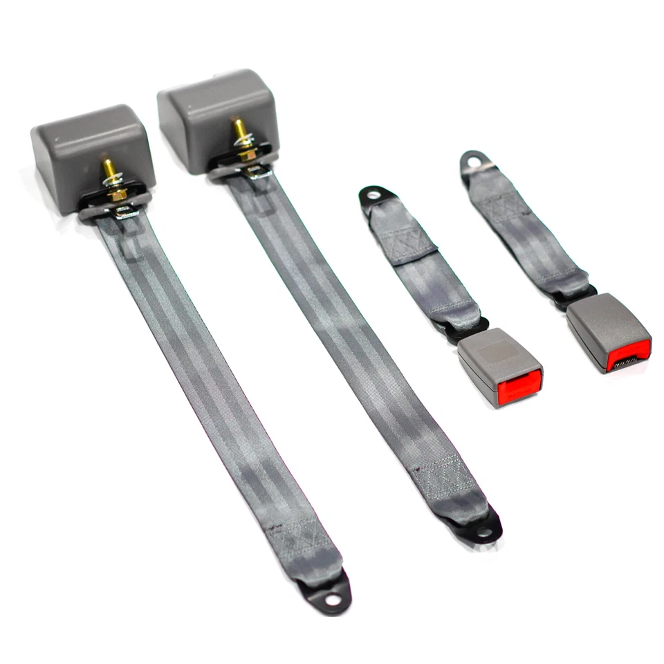 2X Genuine For GMC Sierra 1500 1999-2019 3 Point Adjustable Seat Belt Strap - Image 4 of 4