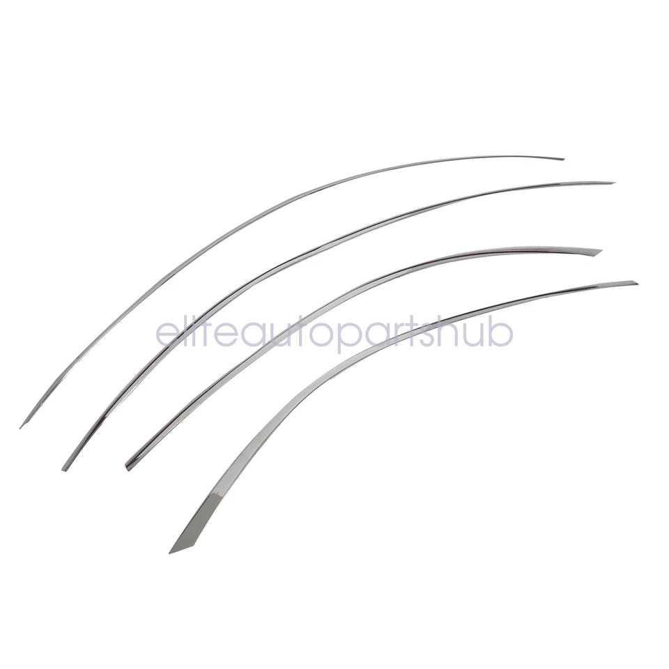 Tiras de moldura de ventanas de auto cromadas de acero inoxidable para Chevrolet Malibu 2013-2015 Foto 4 de 4
