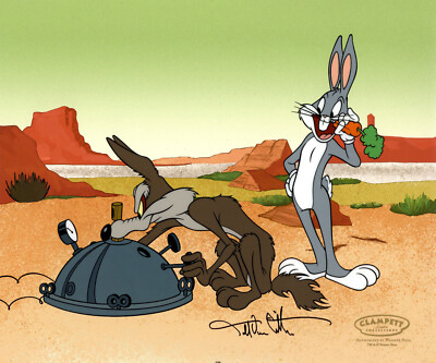 Looney Tunes-Limited Edition Cel-Operation: Rabbit-Bugs Bunny/Wile Coyote-Signed