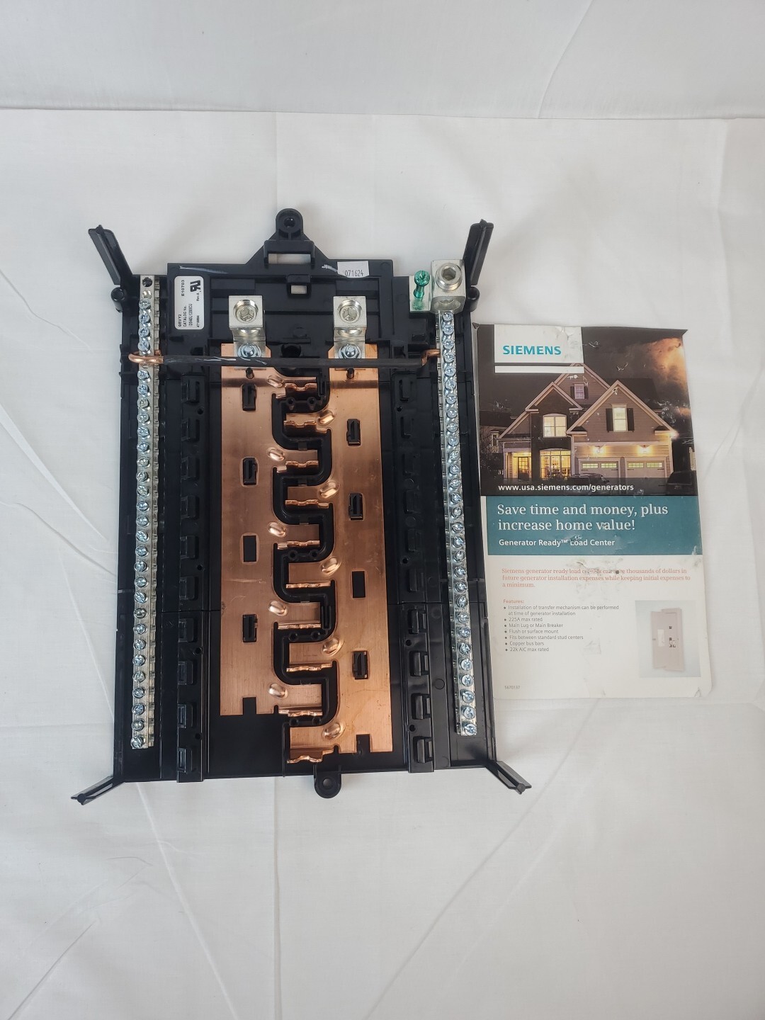 Siemens I2040L1200CU High Circuit Main Lug Load Center Interior With Neutral Bar