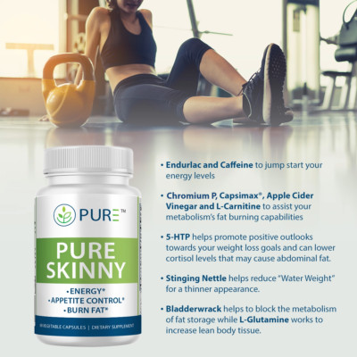 PURE Skinny Cutting Edge Appetite Control, Energy, & Weight Loss (60 Capsules!)