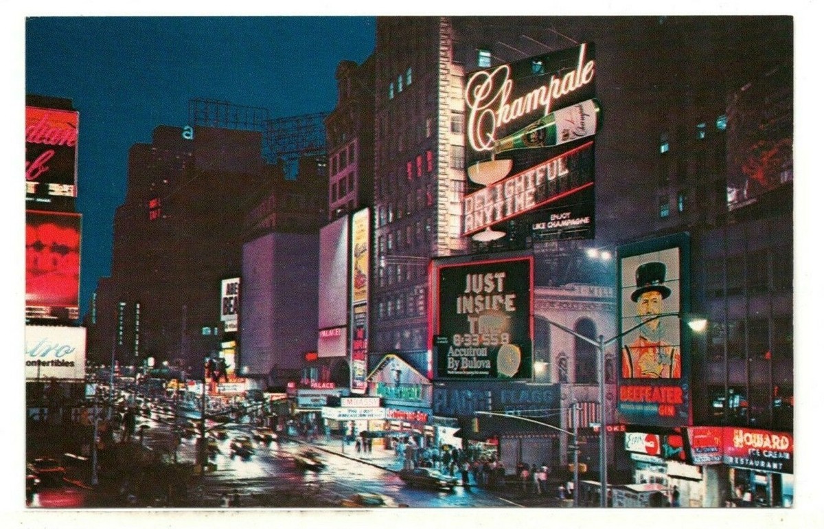 1973 PC: Night View of Times Square – “Last American Hero in