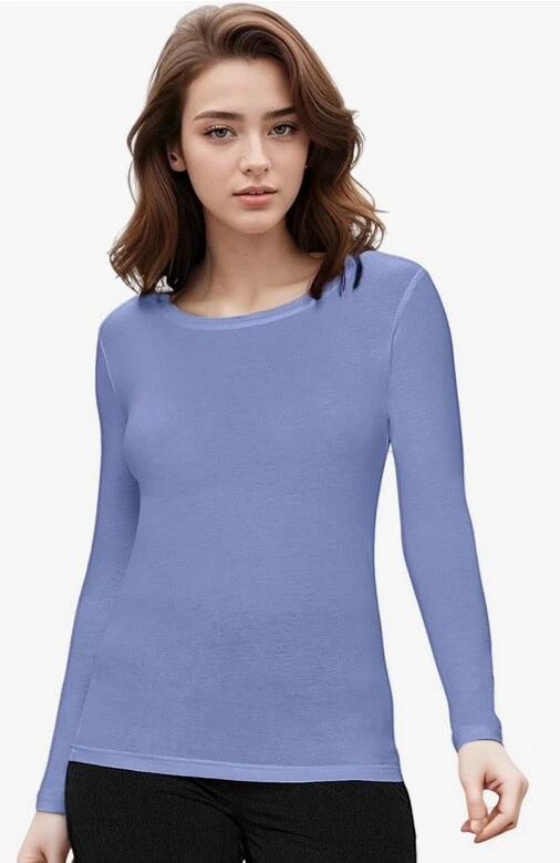 Natural Uniforms Women's Long Sleeve Under-scrub Stretch T-Shirt Scrub Top  - Image 3 of 4