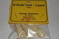 Nucomp Miniatures, Lot of 3 cars in Bag, N Scale Lot 3      (Box B)