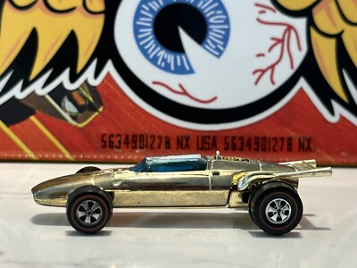 HotWheels Indy EAGLE ホットウィール　ヴィンテージ 1969 RARE 1969 Hot Wheels Redline INDY Eagle GOLD CHROME
