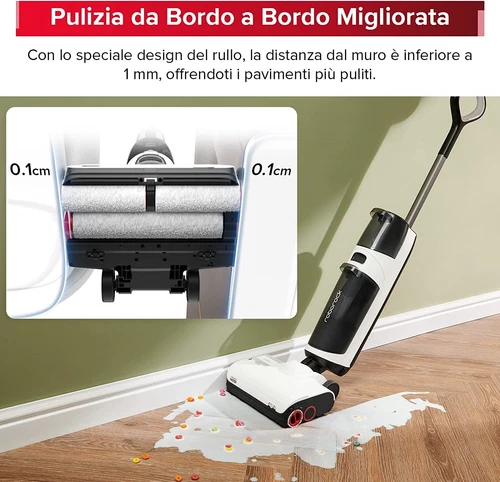 Roborock Dyad Pro Aspirapolvere Senza Fili Wet Dry, Autoasciugante,17000pa - Foto 5 di 10