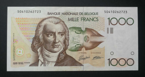 Belgium 1000 Francs 1989 VF+