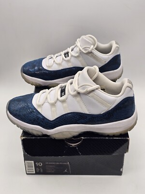 Nike Air Jordan 11 Retro Low LE Blue Snakeskin US Size 10 Men | eBay