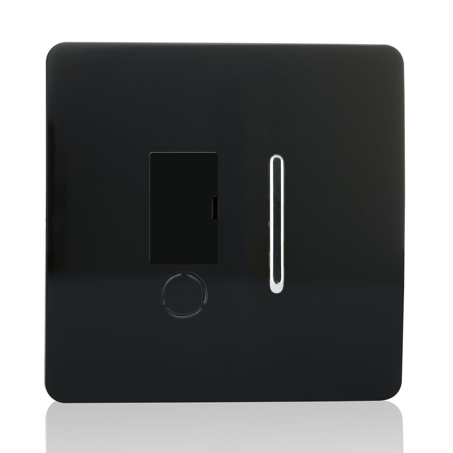 Trendi Switch Piano Black Designer Light switches, Plug Sockets, Fused