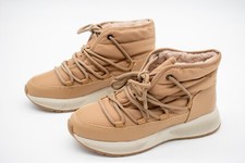 M&S Tan Faux Fur Lined Ankle Boots Sizes 4 & 5