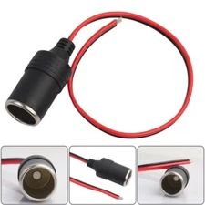 Car Cigarette Lighter Charger Cable Power Female Socket Plug Adapter 12V/24V