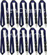 10 LANYARDS w/Detachable Key Chain Thin Blue Line Police Officer Law Enforcement