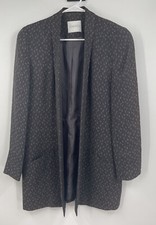 DONCASTER Open Front Long Blazer Jacket Sz 10