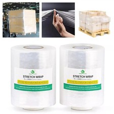 BOMEI PACK Plastics Industrial Stretch Wrap Film 5" x 1000ft Pallet Shrink Wrap