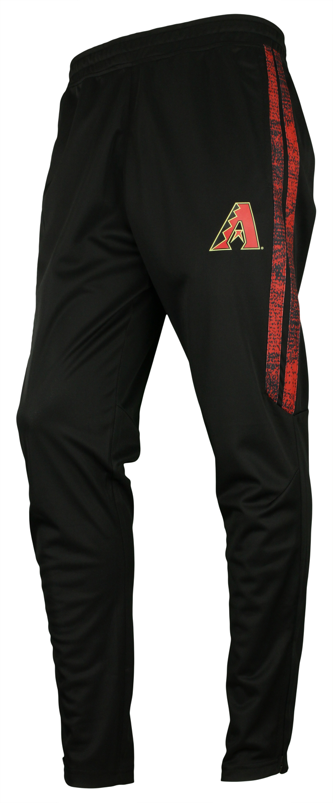 Мужские спортивные брюки Zubaz MLB Arizona Diamondbacks Static Stripe черного цвета в полоску