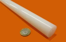 Hdpe White Round Rod 1.00" Diameter x 24" Long