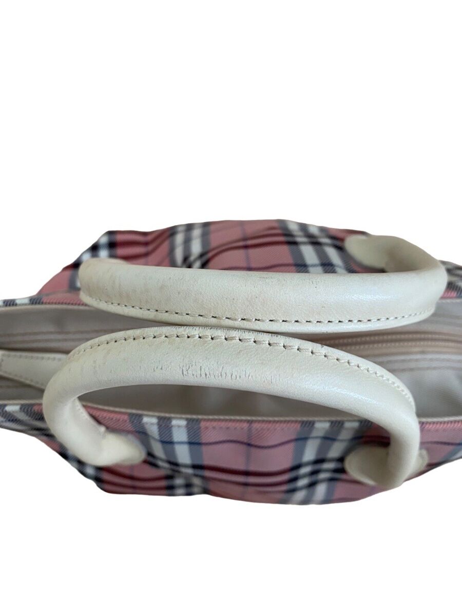 Authentic Burberry Blue Label Nova check Pink Nylon Canvas Authentic Burberry Blue Label Nova check Pink Nylon Canvas